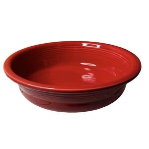Fiesta Salad Serving Bowl Scarlet Red 11" Salad Nappy EUC HLCo